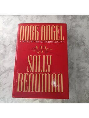 Dark Angel by Sally Beauman Hardcover Novel 1990 Bantam Books Vintage Fiction